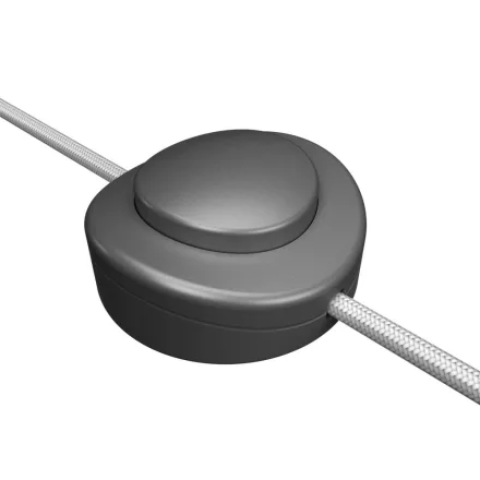 Creative Cables kapcsoló Beépített egypólusú lábkapcsoló Creative Switch szatén titán INTPEDMTISTIS