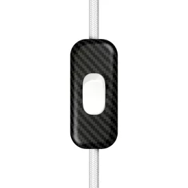   Creative Cables kapcsoló Beépített egypólusú kapcsoló Creative Switch szénszálas színű INTRFMCARBIA