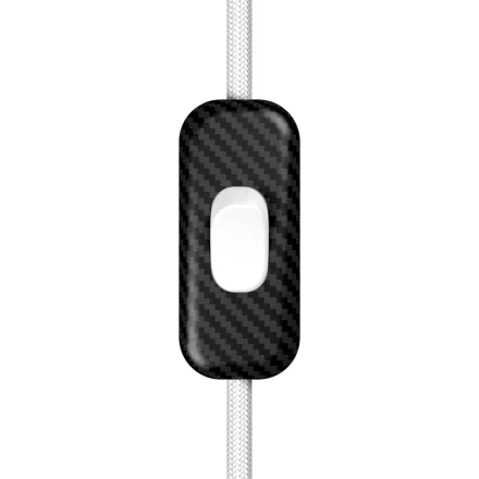 Creative Cables kapcsoló Beépített egypólusú kapcsoló Creative Switch szénszálas színű INTRFMCARBIA