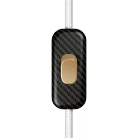   Creative Cables kapcsoló Beépített egypólusú kapcsoló Creative Switch szénszálas színű INTRFMCAROTS