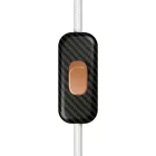 Creative Cables kapcsoló Beépített egypólusú kapcsoló Creative Switch szénszálas színű INTRFMCARRAS