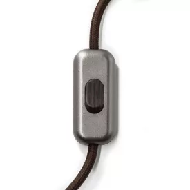   Creative Cables kapcsoló Beépített egypólusú kapcsoló Creative Switch csiszolt titán INTRFMTISLEG