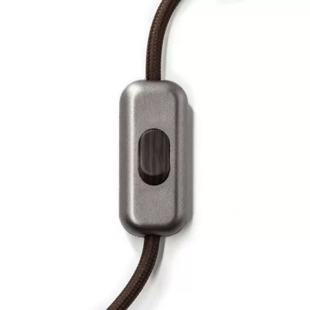Creative Cables kapcsoló Beépített egypólusú kapcsoló Creative Switch csiszolt titán INTRFMTISLEG