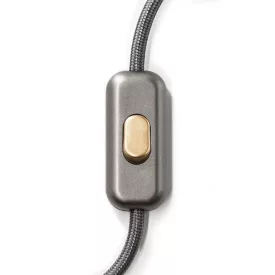   Creative Cables kapcsoló Beépített egypólusú kapcsoló Creative Switch csiszolt titán INTRFMTISOTS
