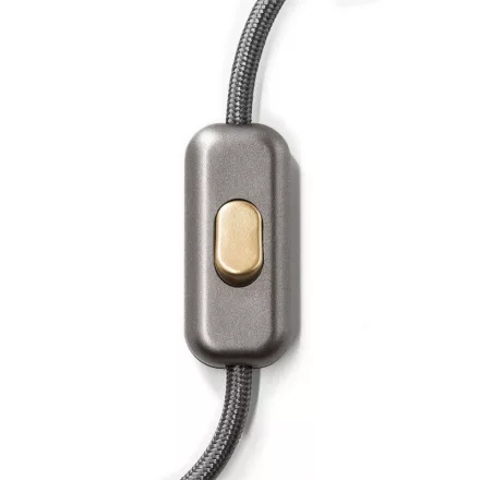 Creative Cables kapcsoló Beépített egypólusú kapcsoló Creative Switch csiszolt titán INTRFMTISOTS