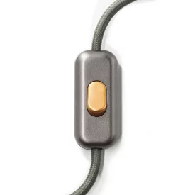   Creative Cables kapcsoló Beépített egypólusú kapcsoló Creative Switch csiszolt titán INTRFMTISRAS