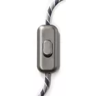 Creative Cables kapcsoló Beépített egypólusú kapcsoló Creative Switch csiszolt titán INTRFMTISTIS