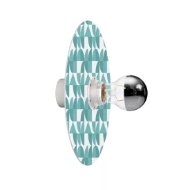   Creative Cables fali lámpa Fali vagy mennyezeti lámpa geometrikus mintás lámpaernyővel „Kaleidoscope” – Vízálló IP44-E27-2-B-GE03-L