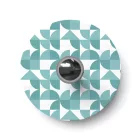 Creative Cables fali lámpa Fali vagy mennyezeti lámpa geometrikus mintás lámpaernyővel „Kaleidoscope” – Vízálló IP44-E27-2-B-GE03-L