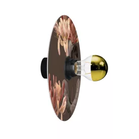   Creative Cables fali lámpa Fali vagy mennyezeti lámpa virágmintás „Blossom Haven” lámpaernyővel – Vízálló IP44-E27-2-N-BO03-L
