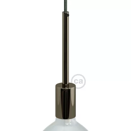Creative Cables foglalat Hengeres fém UL E26 foglalat készlet 15 cm-es kábelbilinccsel
