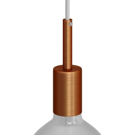 Creative Cables foglalat Hengeres fém UL E26 foglalat készlet 7 cm-es kábelbilinccsel