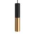 Creative Cables spotlámpa Tub-E14, dupla fémcső spotlámpa, dupla E-14 lámpafoglalattal K2SPOTME14VNOTS fekete