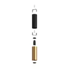 Creative Cables spotlámpa Tub-E14, dupla fémcső spotlámpa, dupla E-14 lámpafoglalattal K2SPOTME14VNOTS fekete