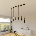 Creative Cables spotlámpa Tub-E14, dupla fémcső spotlámpa, dupla E-14 lámpafoglalattal K2SPOTME14VNOTS fekete