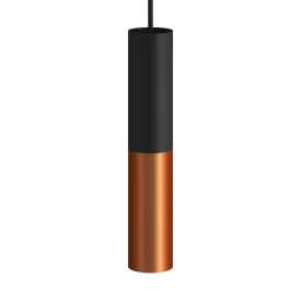   Creative Cables spotlámpa Tub-E14, dupla fémcső spotlámpa, dupla E-14 lámpafoglalattal K2SPOTME14VNRAS fekete