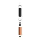 Creative Cables spotlámpa Tub-E14, dupla fémcső spotlámpa, dupla E-14 lámpafoglalattal K2SPOTME14VNRAS fekete