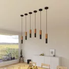 Creative Cables spotlámpa Tub-E14, dupla fémcső spotlámpa, dupla E-14 lámpafoglalattal K2SPOTME14VNRAS fekete