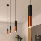 Creative Cables spotlámpa Tub-E14, dupla fémcső spotlámpa, dupla E-14 lámpafoglalattal K2SPOTME14VNRAS fekete