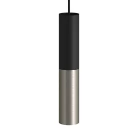   Creative Cables spotlámpa Tub-E14, dupla fémcső spotlámpa, dupla E-14 lámpafoglalattal K2SPOTME14VNTIS fekete