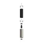 Creative Cables spotlámpa Tub-E14, dupla fémcső spotlámpa, dupla E-14 lámpafoglalattal K2SPOTME14VNTIS fekete