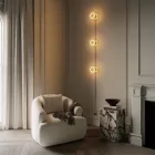 Creative Cables fali lámpa Spostaluce fali lámpa dugóval és 3 Ghost izzóval