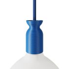 Creative Cables foglalat E27 lámpafoglalat-készlet újrahasznosított műanyagból, 3D nyomtatással KB3D27BLU