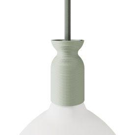   Creative Cables foglalat E27 lámpafoglalat-készlet újrahasznosított műanyagból, 3D nyomtatással KB3D27CVERDE