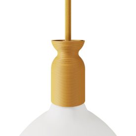   Creative Cables foglalat E27 lámpafoglalat-készlet újrahasznosított műanyagból, 3D nyomtatással KB3D27OCRA