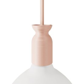   Creative Cables foglalat E27 lámpafoglalat-készlet újrahasznosított műanyagból, 3D nyomtatással KB3D27ROSA