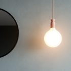 Creative Cables foglalat E27 lámpafoglalat-készlet újrahasznosított műanyagból, 3D nyomtatással KB3D27ROSA