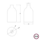 Fa lámpatartó E27 Kit rejtett kábelbilincssel