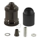 Vintage alumínium E27 lámpatartó készlet