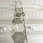 Vintage alumínium E27 lámpatartó készlet