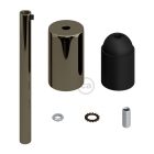 Hengeres fém E27 lámpatartó készlet 15 cm-es kábelbilincssel