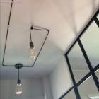 Hengeres fém E27 lámpatartó készlet