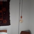 Hengeres fém E27 lámpatartó készlet