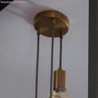 Hengeres fém E27 lámpatartó készlet