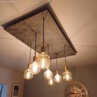 Hengeres fém E27 lámpatartó készlet 7 cm-es kábelbilincssel