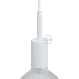 Hengeres fém E27 KBM4011VBOTERM4 lámpatartó készlet 7 cm-es kábelbilincssel