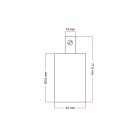 Hengeres fém KBM4011VBOTERM E27 lámpatartó készlet