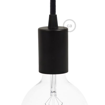 Hengeres fém KBM4011VN E27 lámpatartó készlet