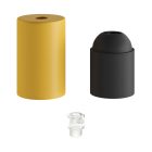 Pasztell fém E27 lámpatartó készlet rejtett kábelbilincssel