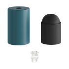 Pasztell fém E27 lámpatartó készlet rejtett kábelbilincssel