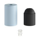 Pasztell fém E27 lámpatartó készlet rejtett kábelbilincssel