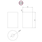 Pasztell fém E27 lámpatartó készlet rejtett kábelbilincssel