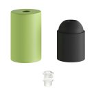 Pasztell fém E27 lámpatartó készlet rejtett kábelbilincssel