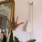 E27 félig süllyesztett fém lámpatartó készlet rejtett kábelszorítóval KBM4551VBO