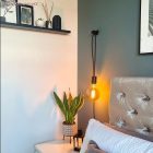 E27 félig süllyesztett fém lámpatartó készlet rejtett kábelszorítóval KBM4551VN