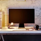 Creative Cables asztali lámpa SI! 5 V-os asztali lámpa A60-as izzóval és fém talppal KBM5VMAGMABASRAS-LB02 réz